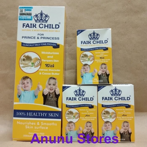 Fair Child Natural & Moisturizing with Oatmeal, Shea butter & Cocoa butter Body Products